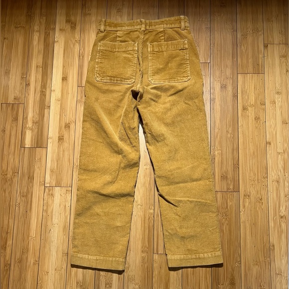 Everlane Corduroy Straight Leg Crop Pant Golden Brown Size 0 - Picture 5 of 15